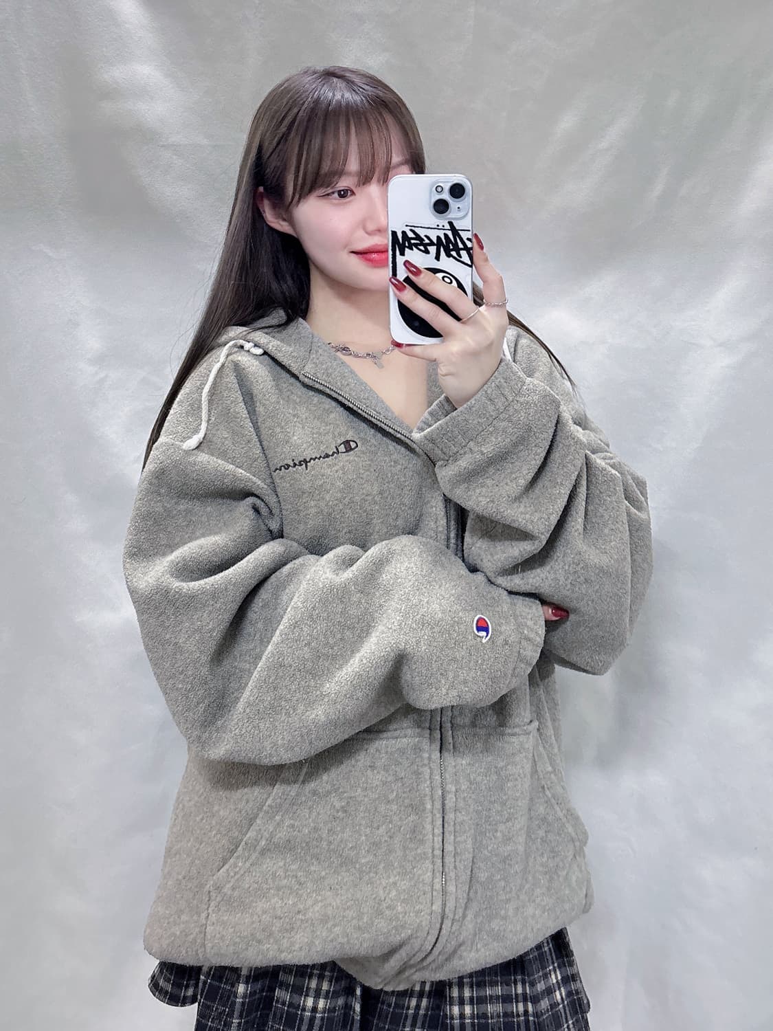 챔피온 90‘s 오버핏 후리스 집업  상품이미지1