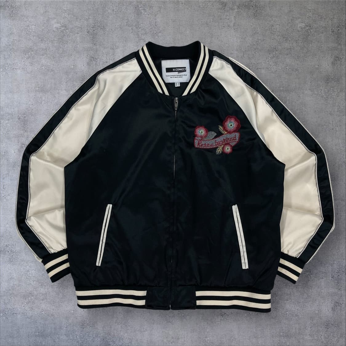 VTG 믹스 컬러 플라워 자수 스카잔 자켓 상품이미지2