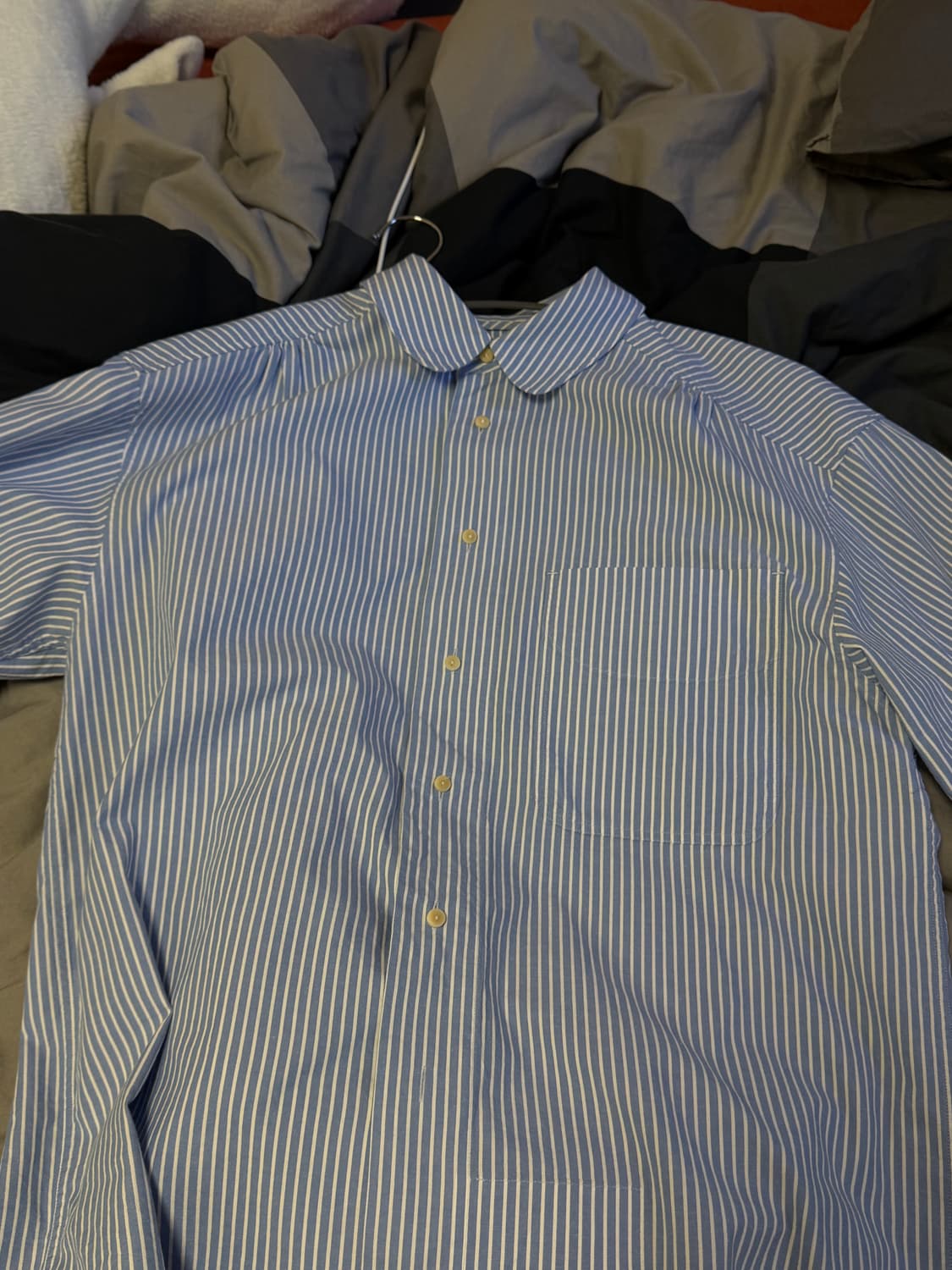 도큐먼트 블루 스트라이프 셔츠 상품이미지2