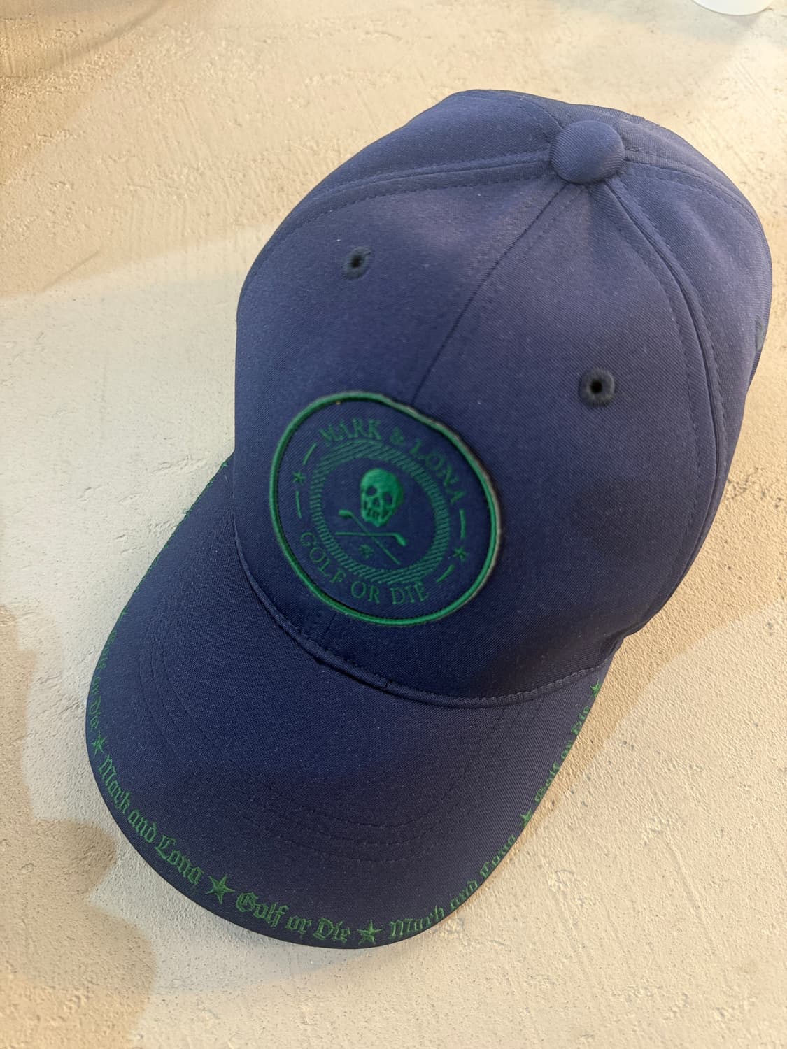 마크앤로나 스컬 골프 볼캡 네이비 상품이미지5