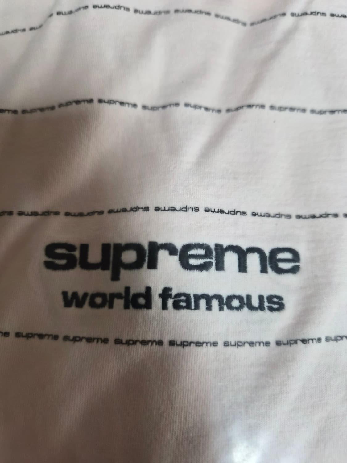 슈프림 정품 슈프림 긴팔티 로고 스트라이프 롱 슬리브 티 상품이미지5