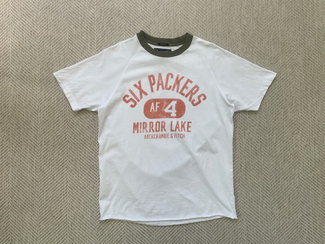 아베크롬비 six packers 배색 반팔티셔츠 상품이미지1