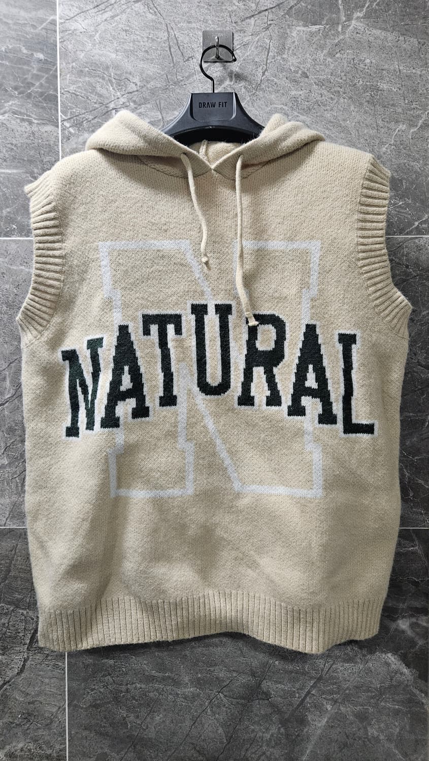 니트후드조끼 남여공용 새상품 상품이미지1