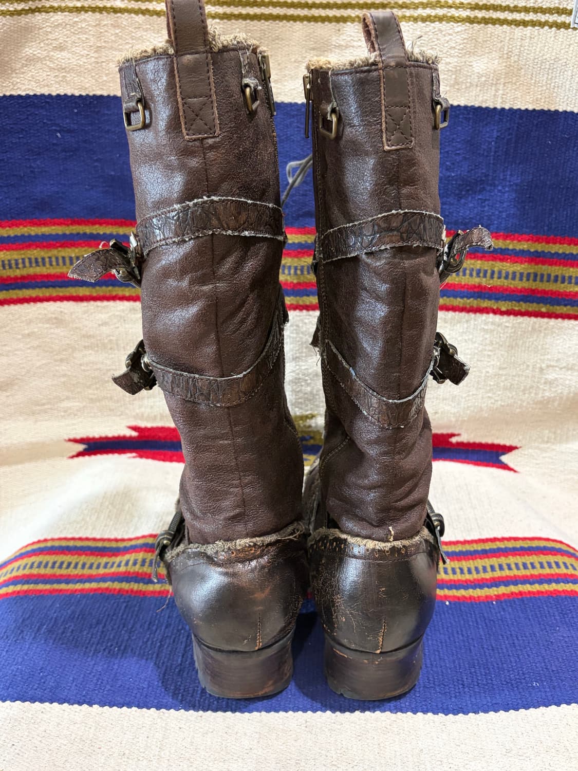 Uffda freak 웨스턴 그런지 레이스업 부츠 상품이미지4