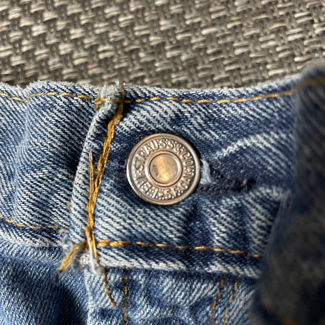 (30) 빈티지 중청 커스텀 패치워크 데님 팬츠 상품이미지6