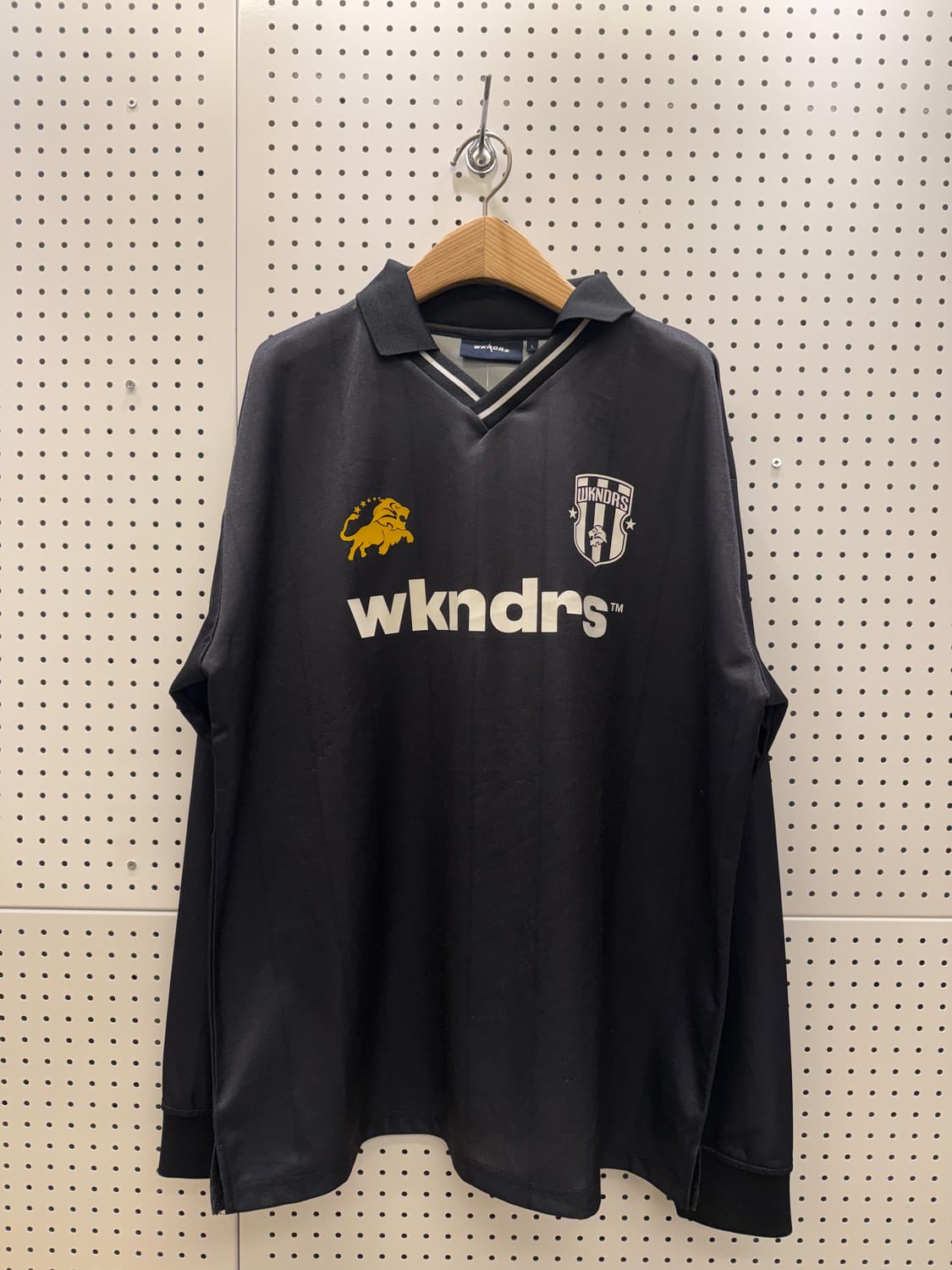 위캔더스 빅로고 블록코어 박시핏 카라 트레이닝 탑 U120 상품이미지2