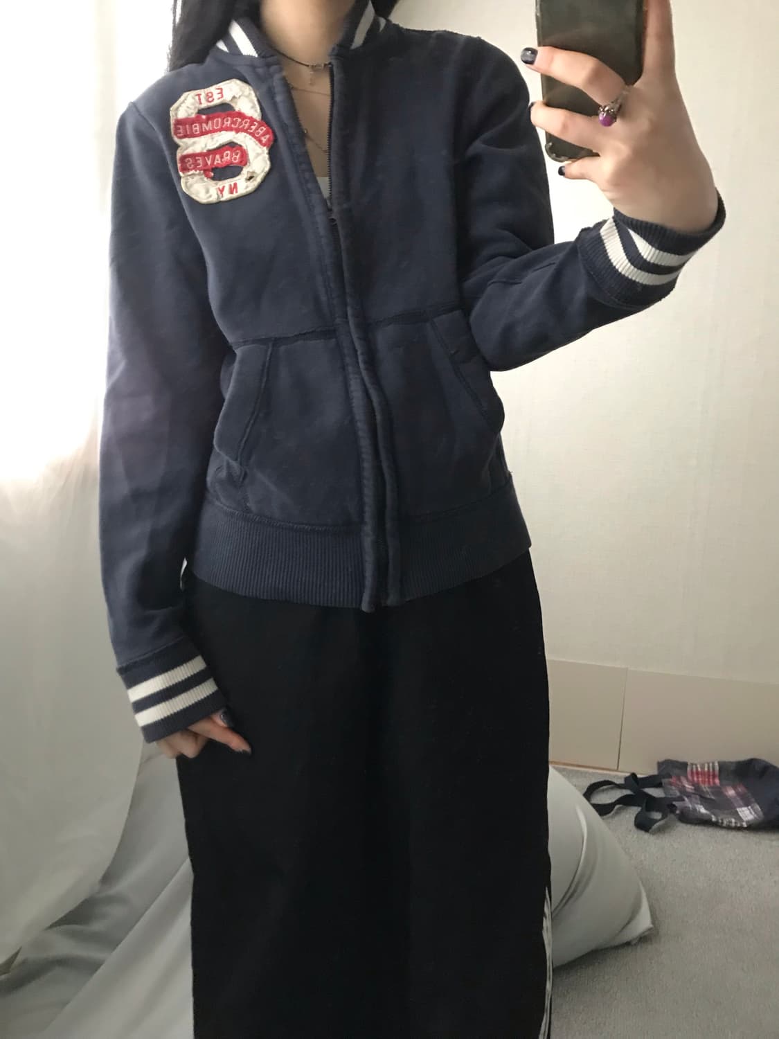 아베크롬비 네이비 면집업 상품이미지6