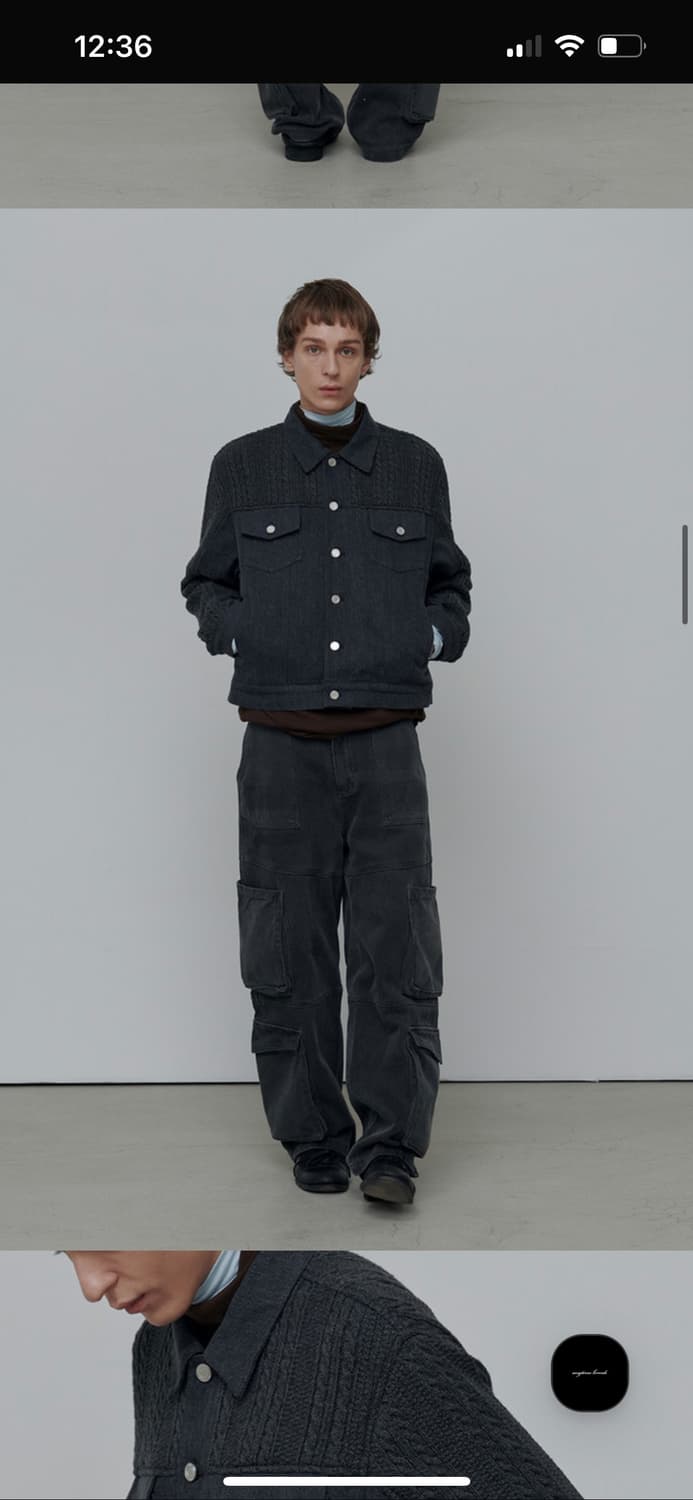ZINNIA MIX JACKET- CHARCOAL(RENEWAL) 삽니다 상품이미지2