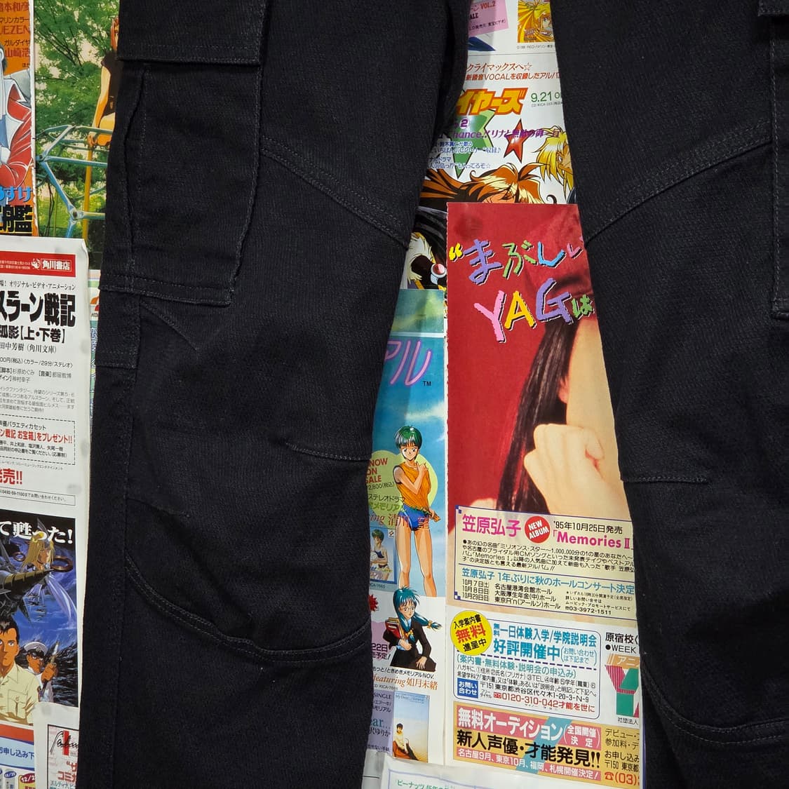 JPN 도그맨 블랙 코튼 슬림 스트레이트 워크 팬츠  상품이미지3