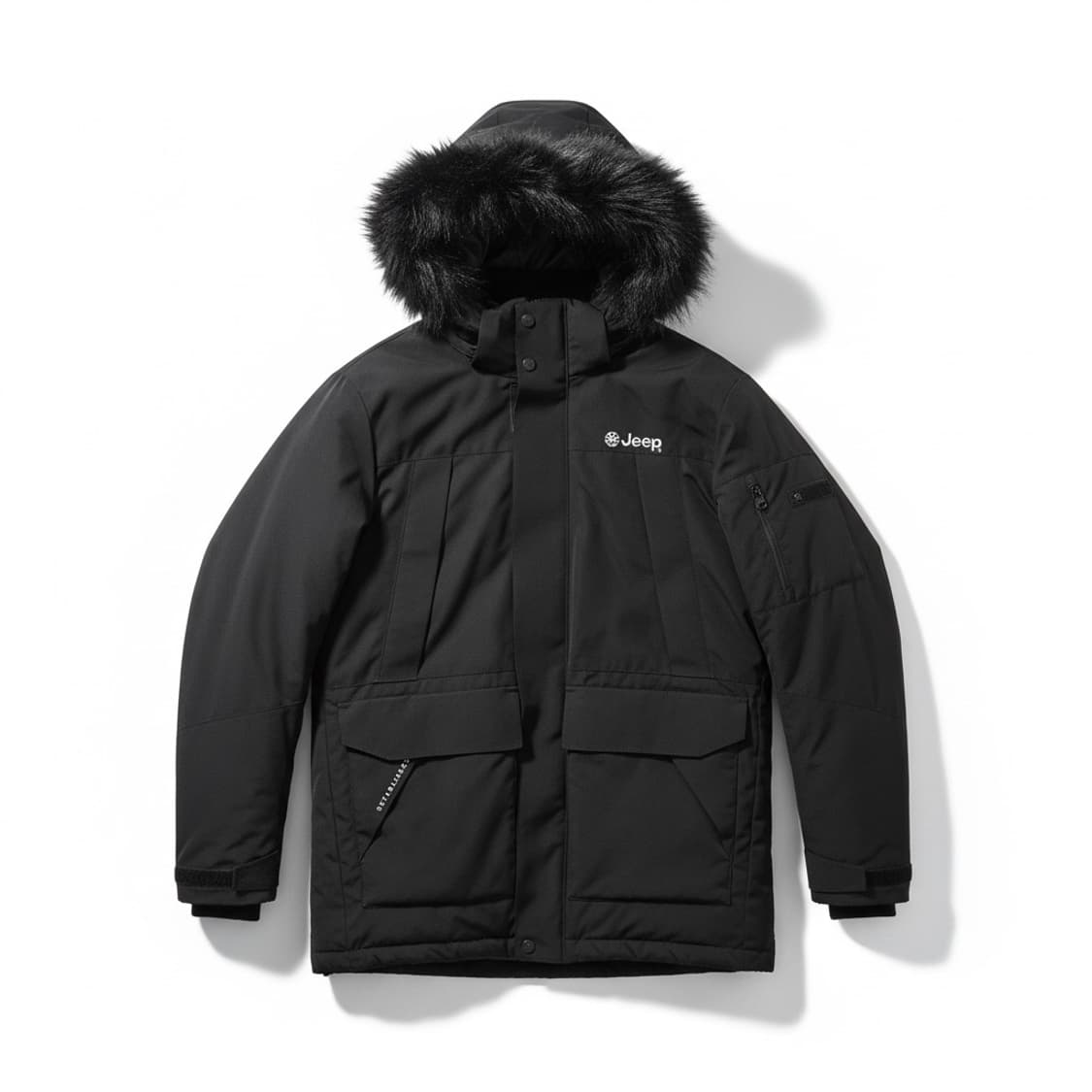 Jeep 지프 후드 블랙 다운 패딩 상품이미지1