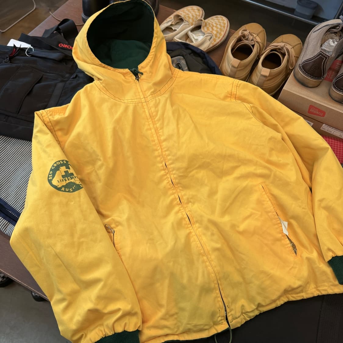 헨리 레어 BY 슈가 케인 서프 레스큐 리버서블 코치 베이스 자켓 상품이미지4