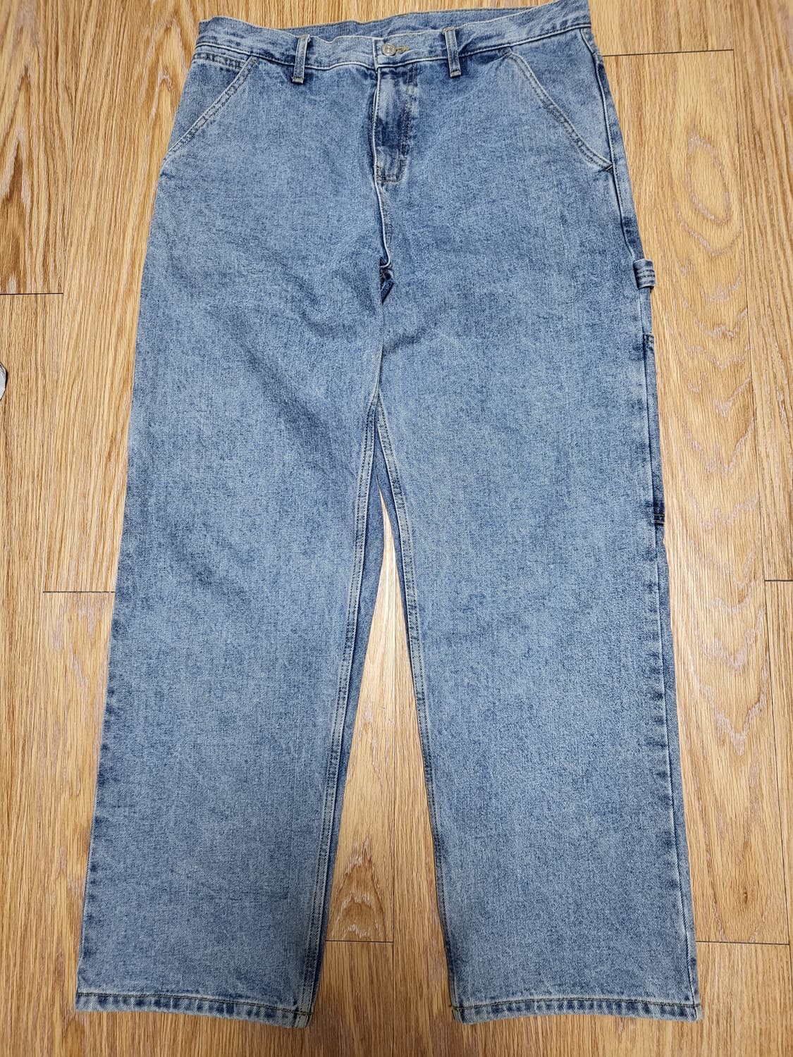 위캔더스 데님 워크팬츠 카펜터 팬츠 연청 L 상품이미지6