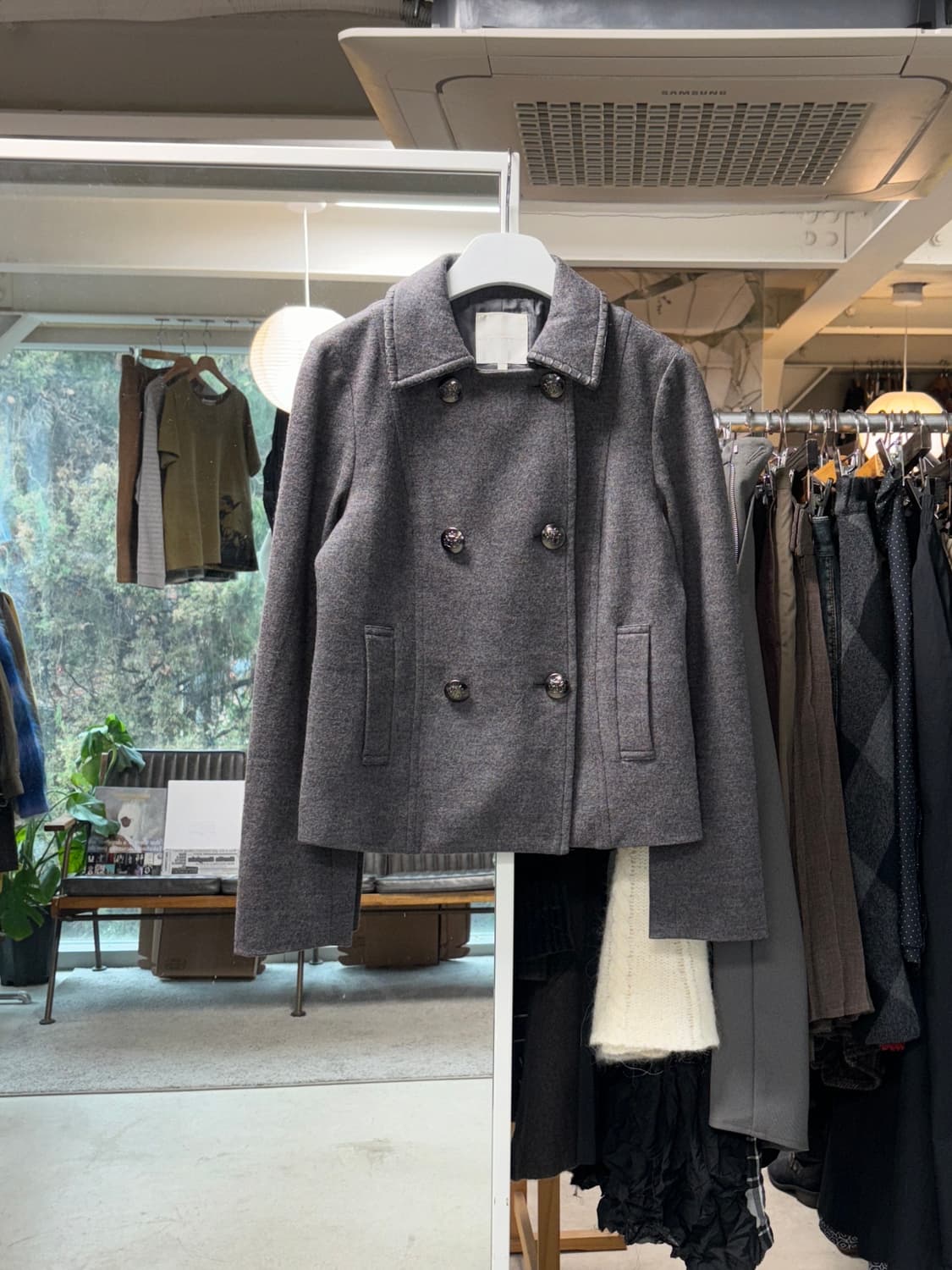 쿠미쿄쿠 울 더블 브레스티드 자켓 상품이미지1