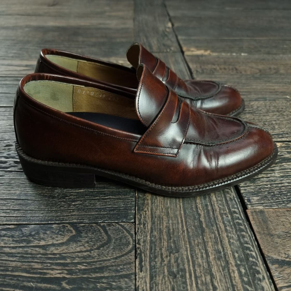 [로맨틱무브] 레더 페니 로퍼 브라운 M18596 상품이미지3