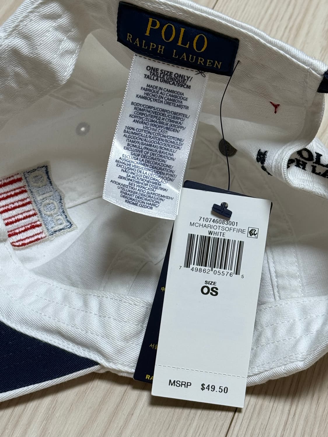 폴로 랄프로렌 화이트 볼캡 상품이미지5