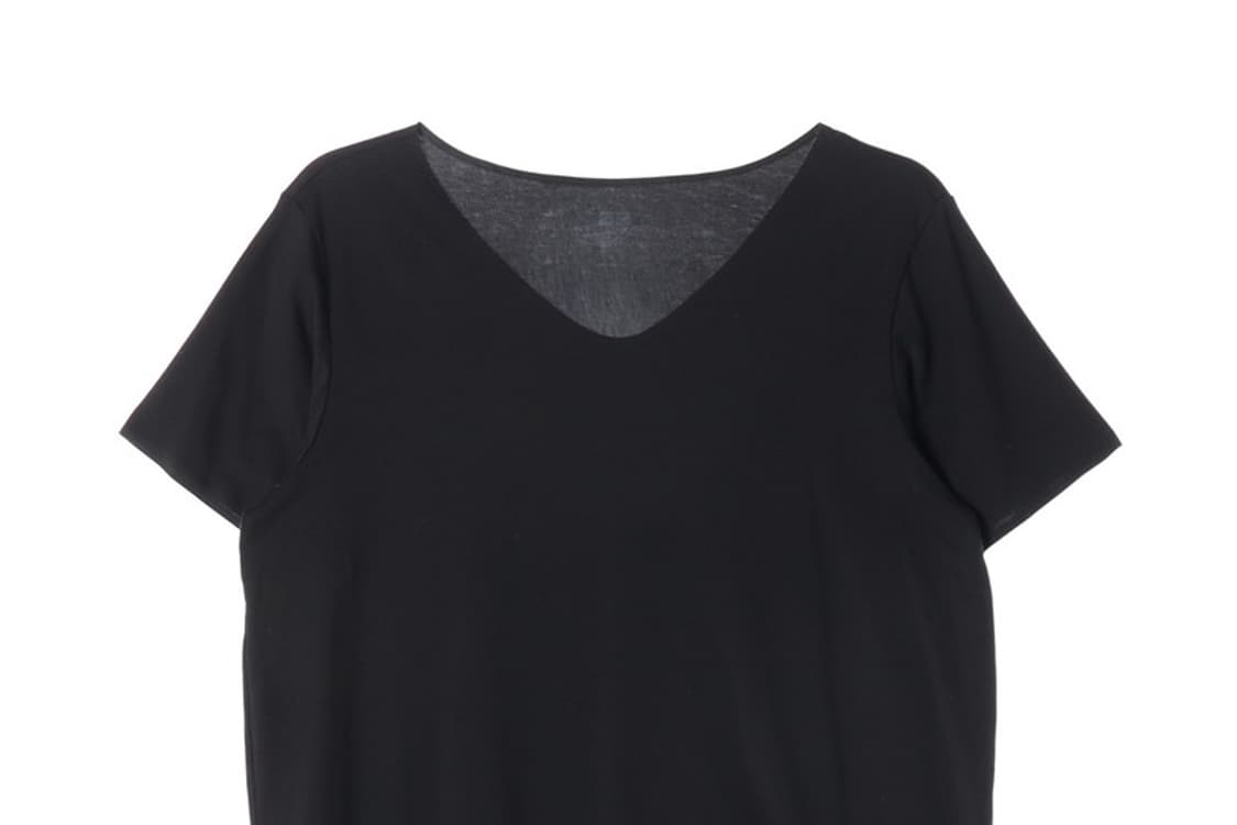 유니클로 에어리즘 블랙 V넥 반팔 티셔츠 S 상품이미지3