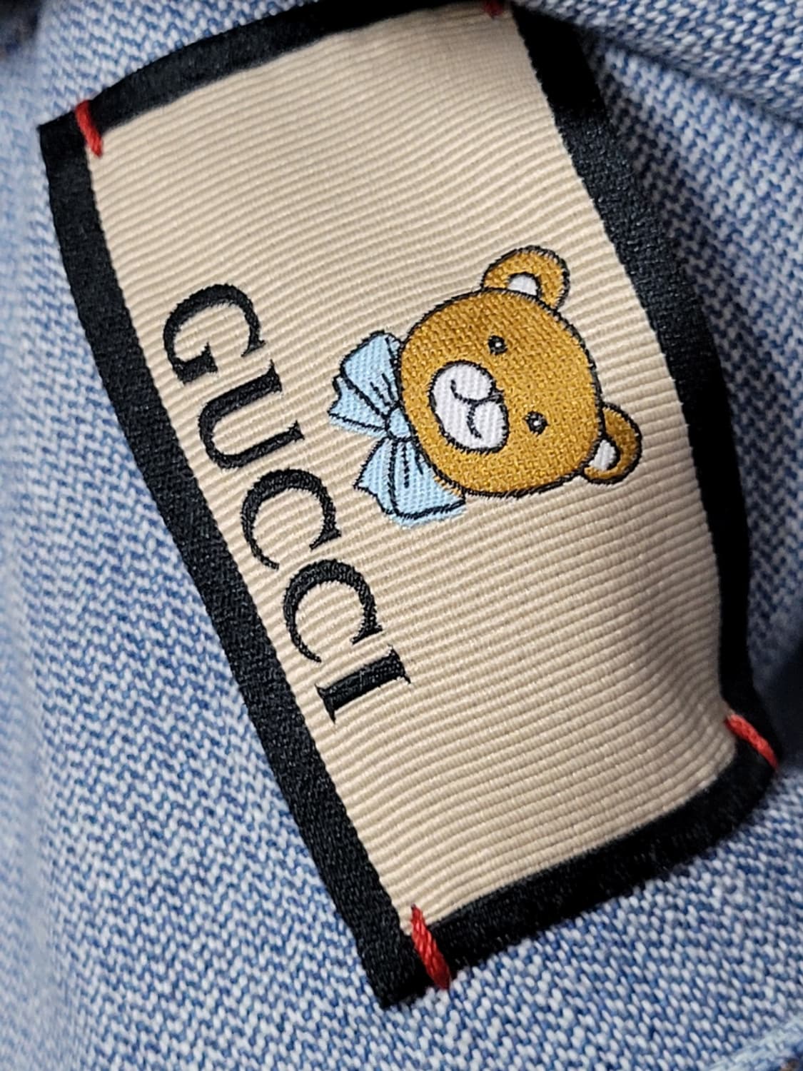 구찌 X 카이 테디베어 로고 청자켓 상품이미지10