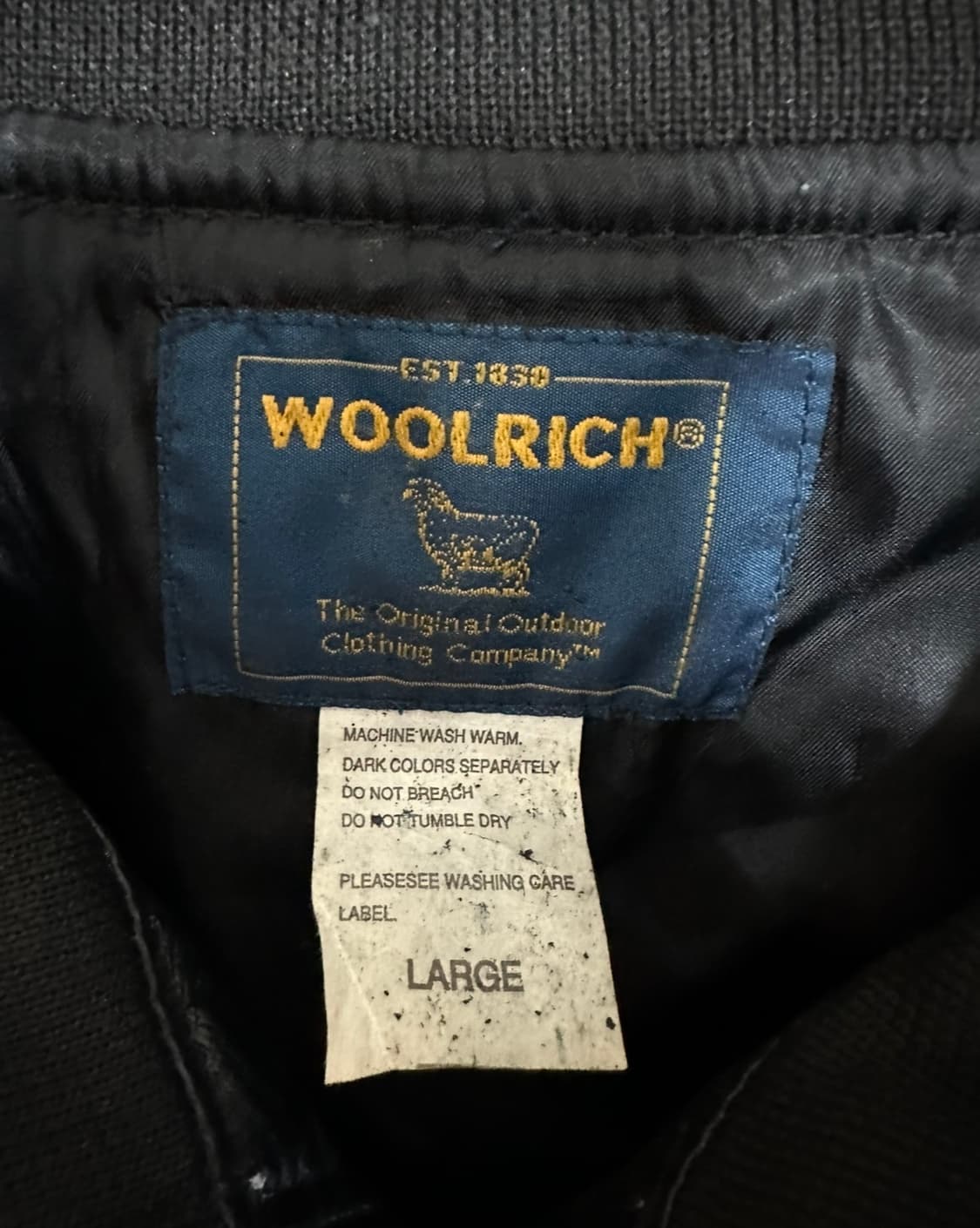WOOLRICH 울리치 블랙 리얼레더 자켓 상품이미지5