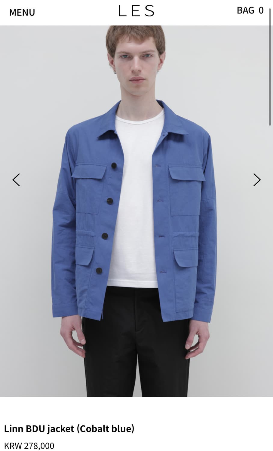 Linn BDU jacket (Cobalt blue) 46 사이즈 상품이미지1