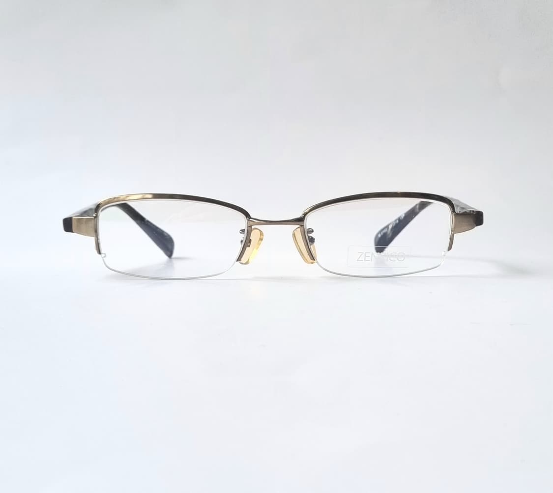 데드스탁 반무테 골드 뿔다리콤비 안경테  1380 상품이미지3