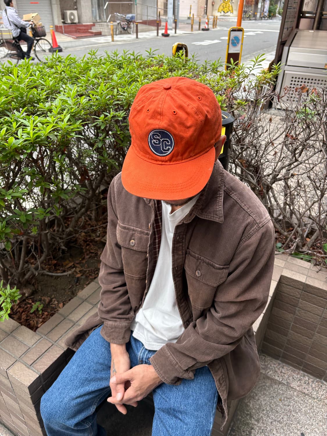 빈티지 볼캡 오렌지 컬러 상품이미지4