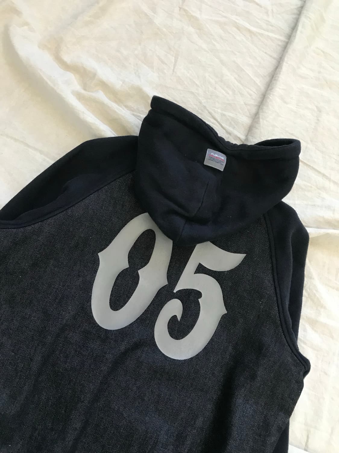 푸부 올드스쿨 프린팅 데님 후드집업 상품이미지7