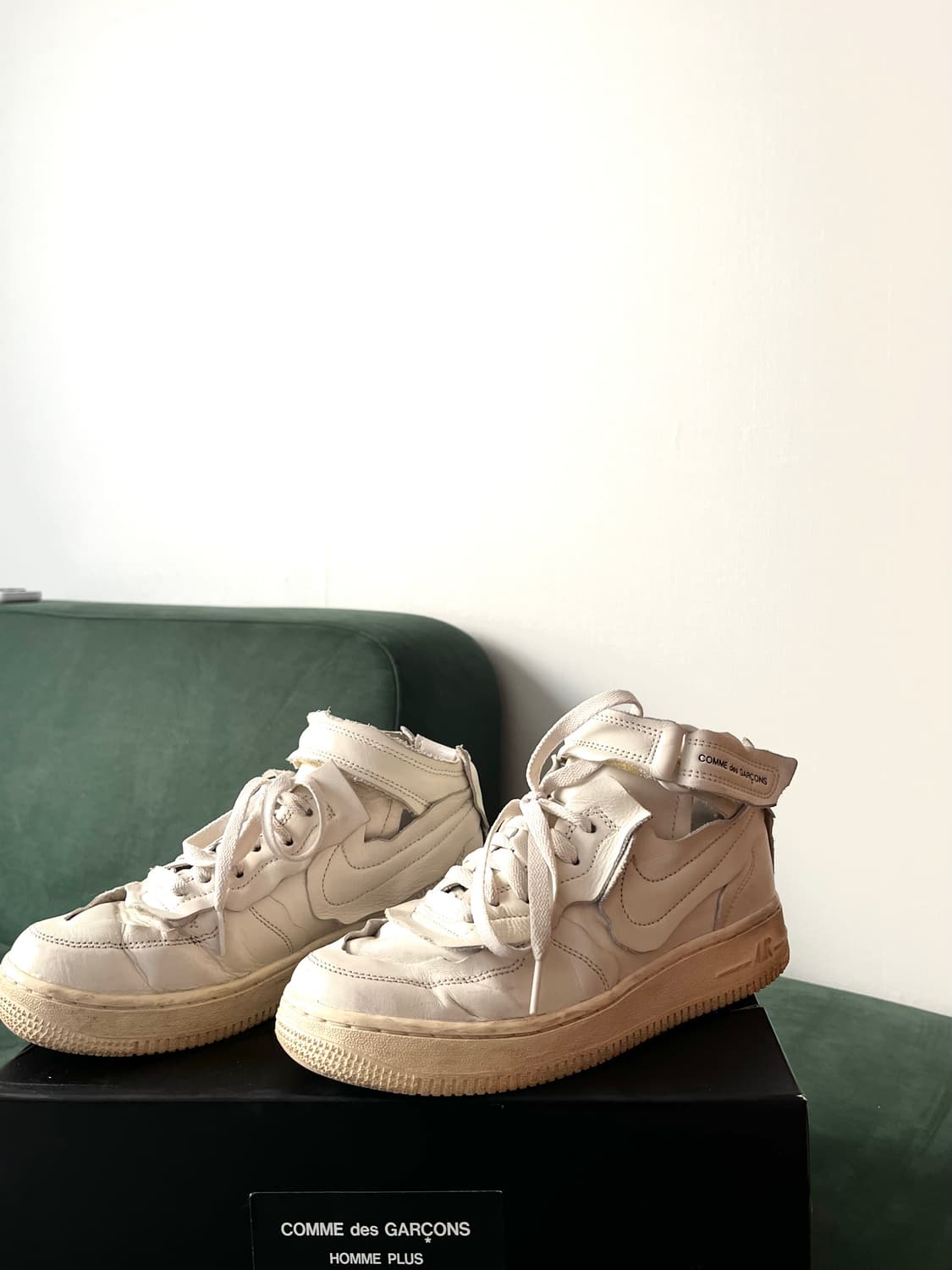 나이키 꼼데가르송 옴므 플러스 에어포스 화이트 230 상품이미지3