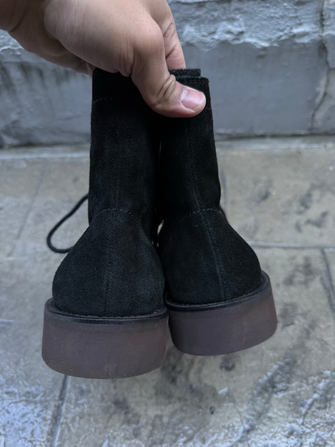 꼼데가르송 옴므 윙팁 스웨이드 부츠 상품이미지5