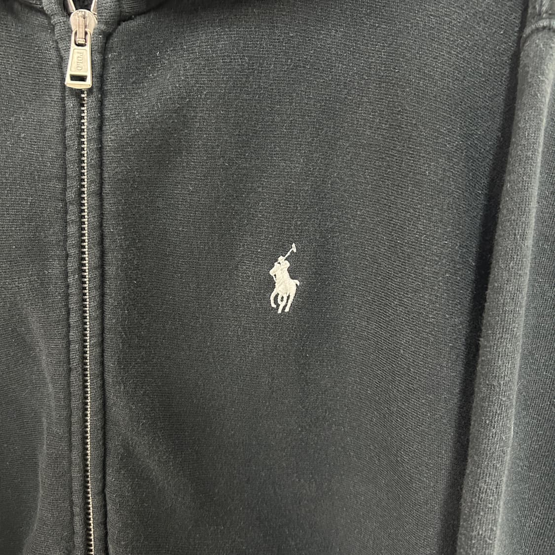 폴로 랄프로렌 신형QR 포니로고 블랙 후드집업 상품이미지3