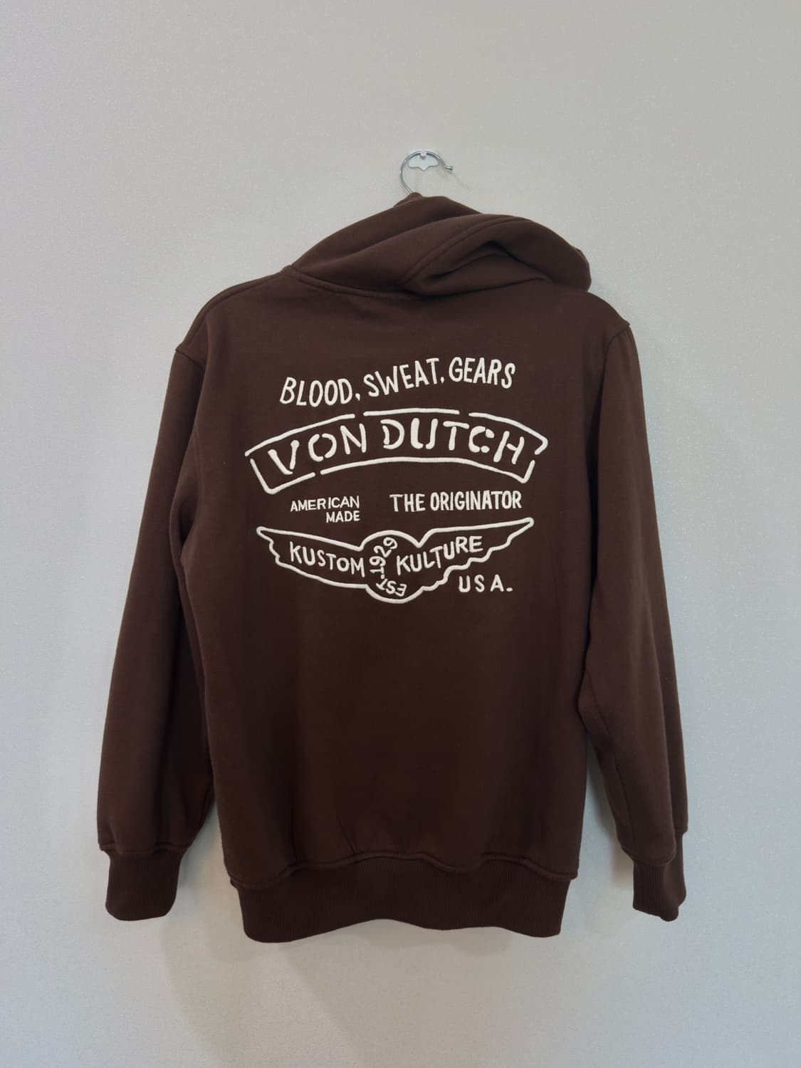 [s] 본더치 로고 브라운 후드집업 상품이미지2