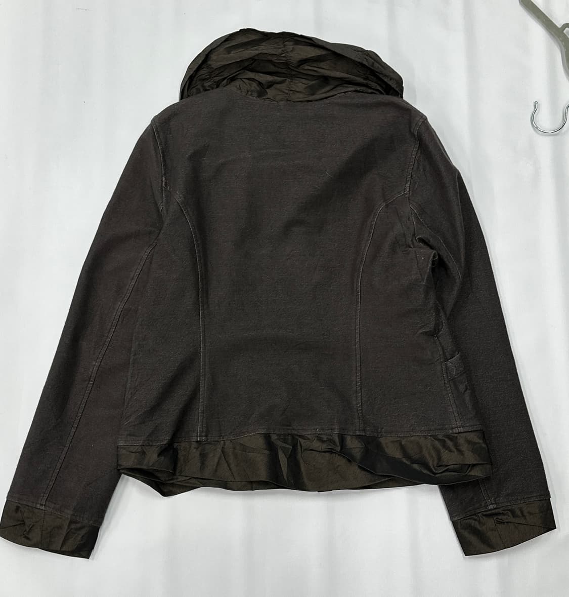 🍠하구미의 고구마맛 자켓🍠 라떼갸루 브라운 오버핏 히피 프릴 마이  상품이미지3