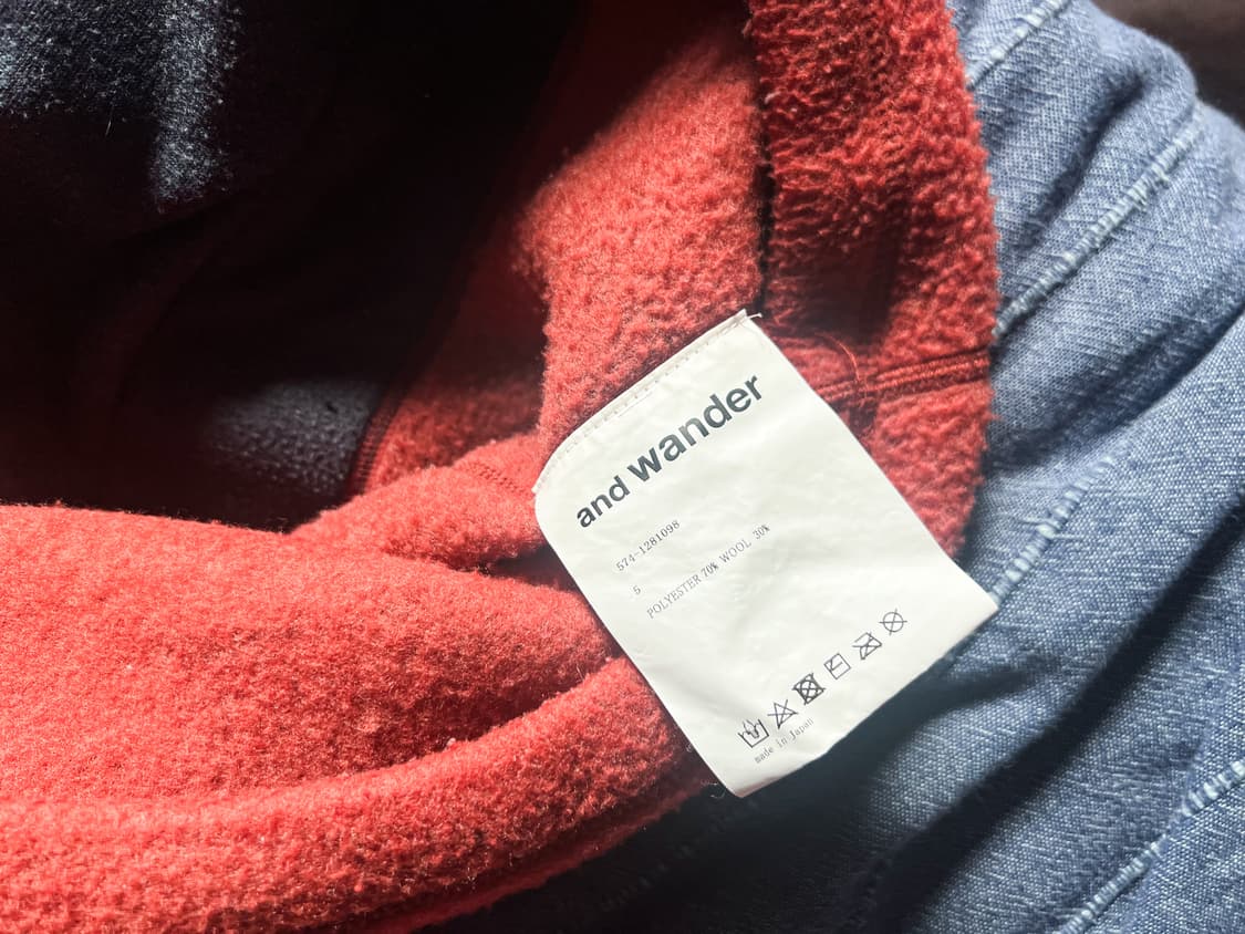앤드원더 플리스 풀오버 팝니다. 5사이즈(XL) 상품이미지4
