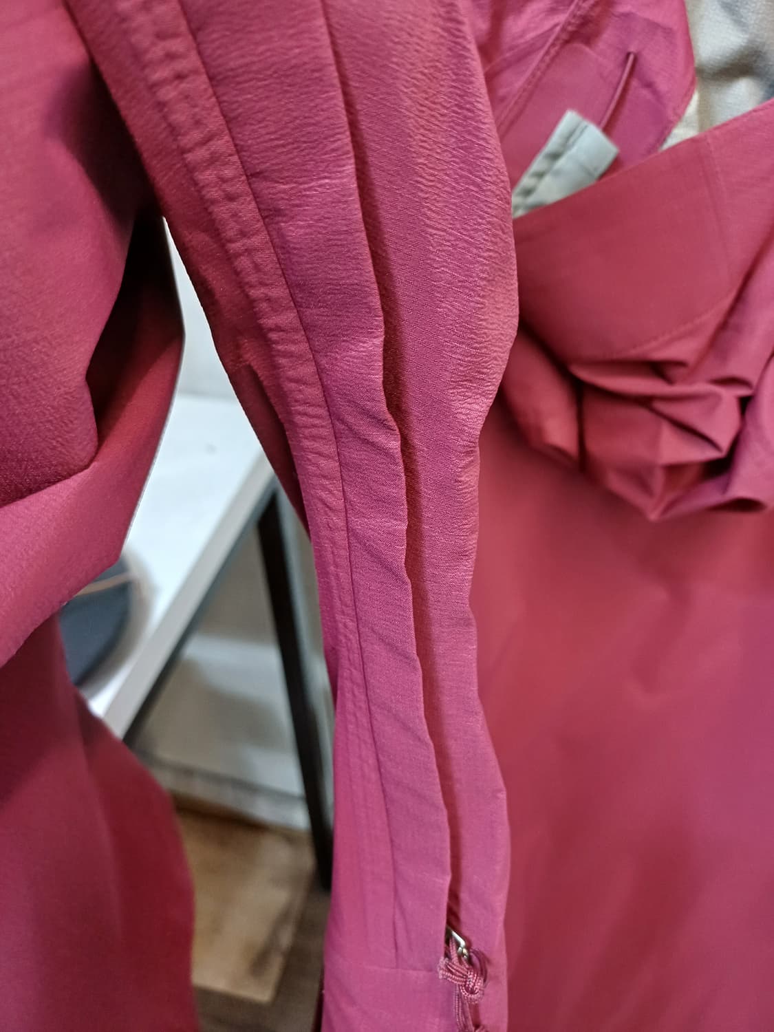 파타고니아 여성 스트레치 레인 후드 바람막이 자켓 M 버건디 상품이미지4