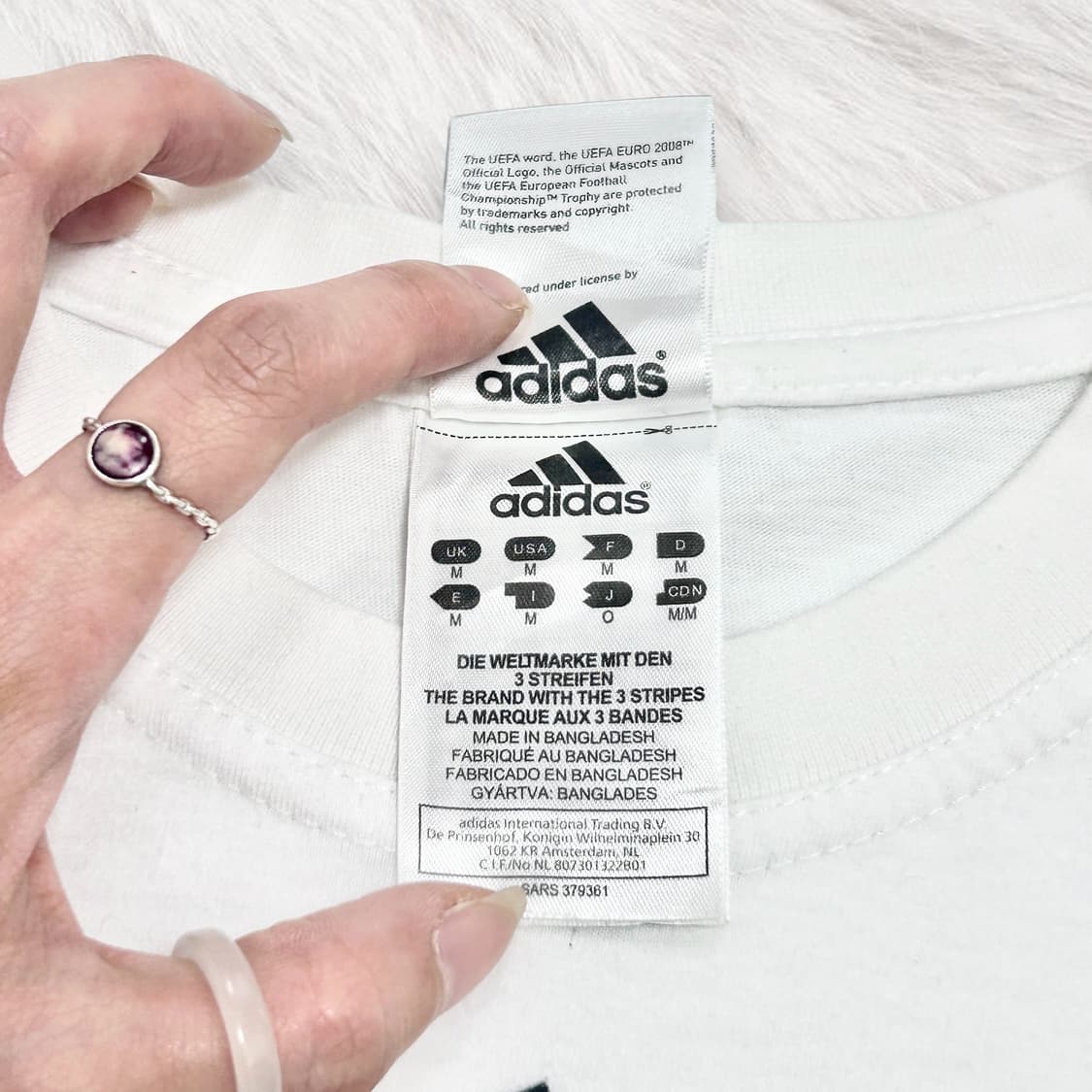 아디다스 유로2008 삼선 반팔 상품이미지6