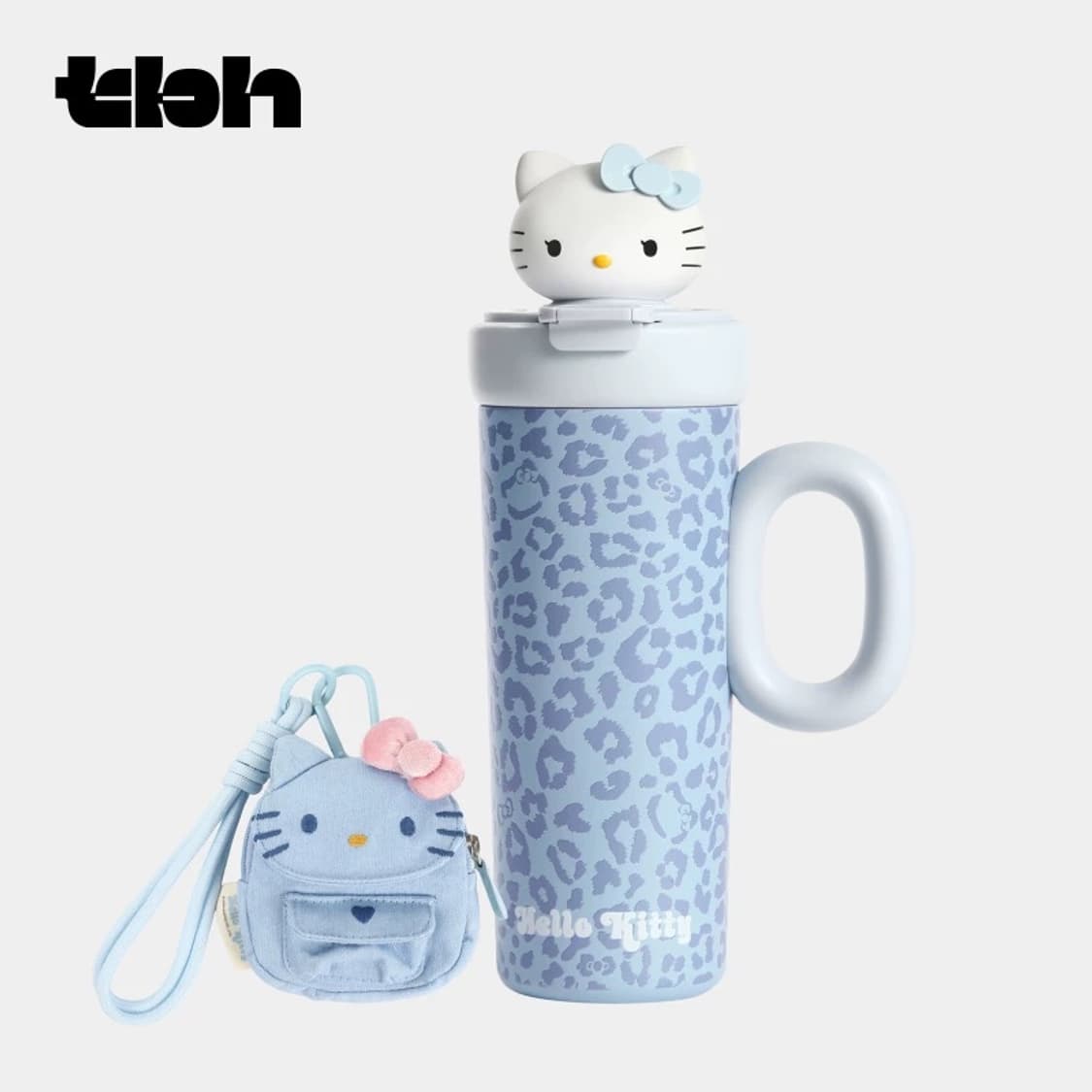 (박스x 미사용) tbh 헬로키티 레오파드 텀블러 블루 상품이미지1
