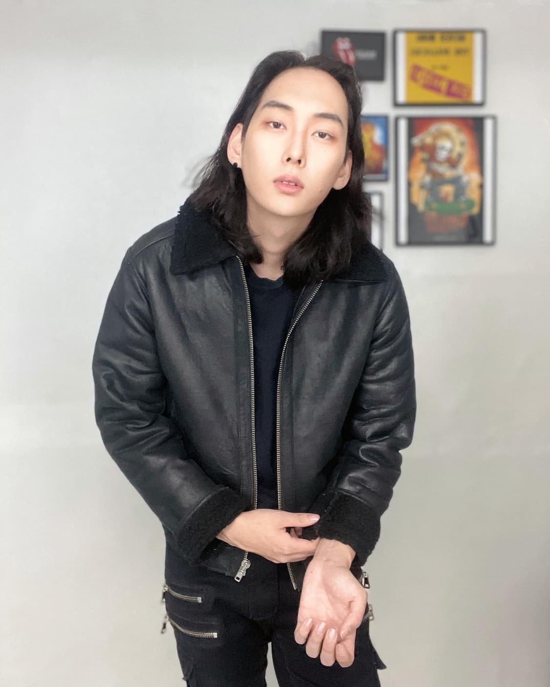 H&M 리얼레더 양가죽 무스탕 상품이미지3