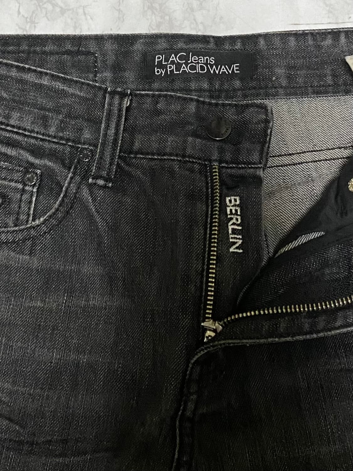 플랙 블랙진 청바지 허리 30 인치 상품이미지3