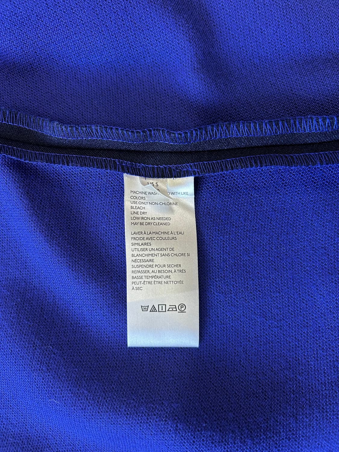 네이비 배색 저지 아우터 코트 상품이미지10