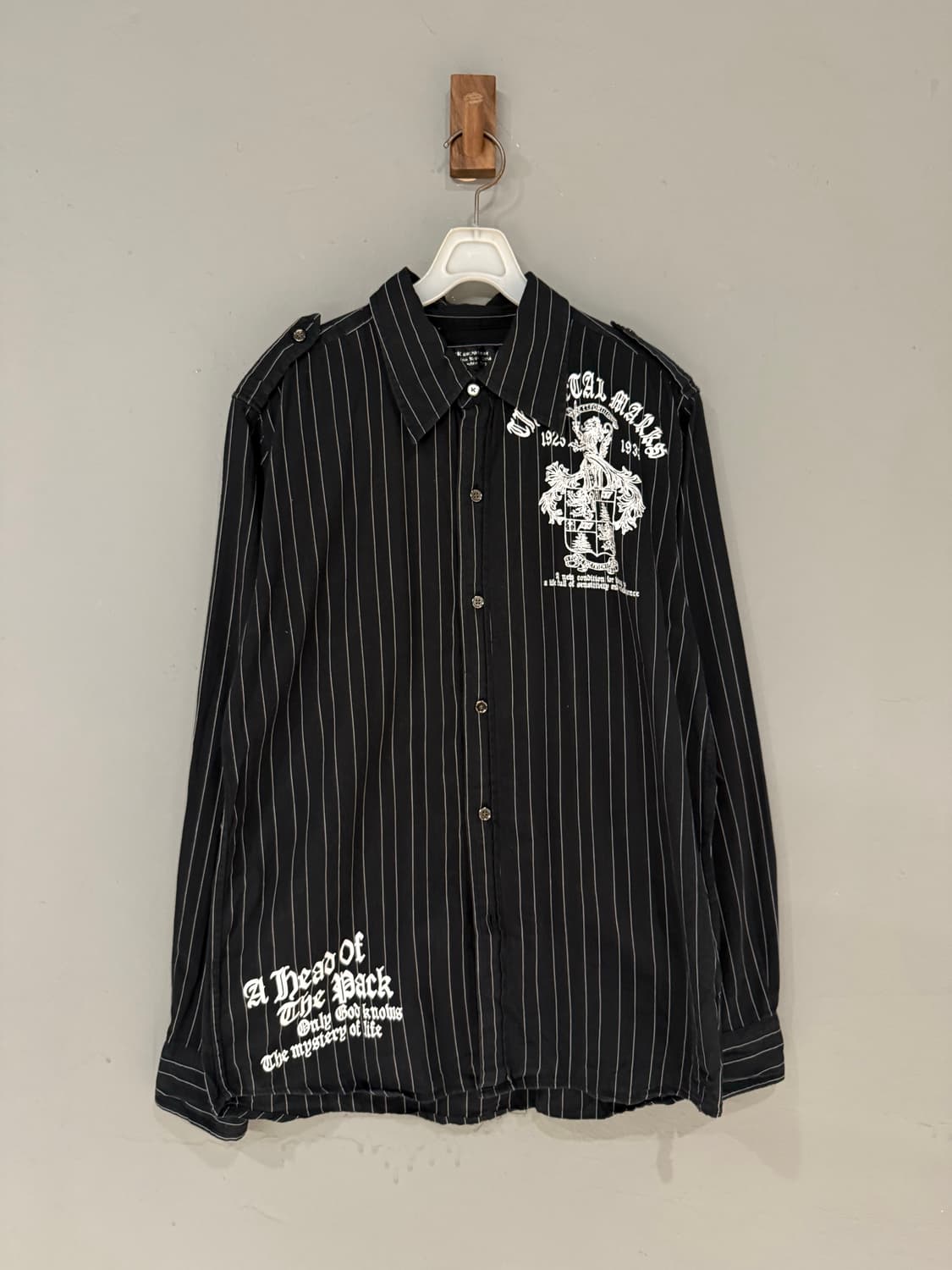 printing detail stripe pattern shirt 상품이미지5