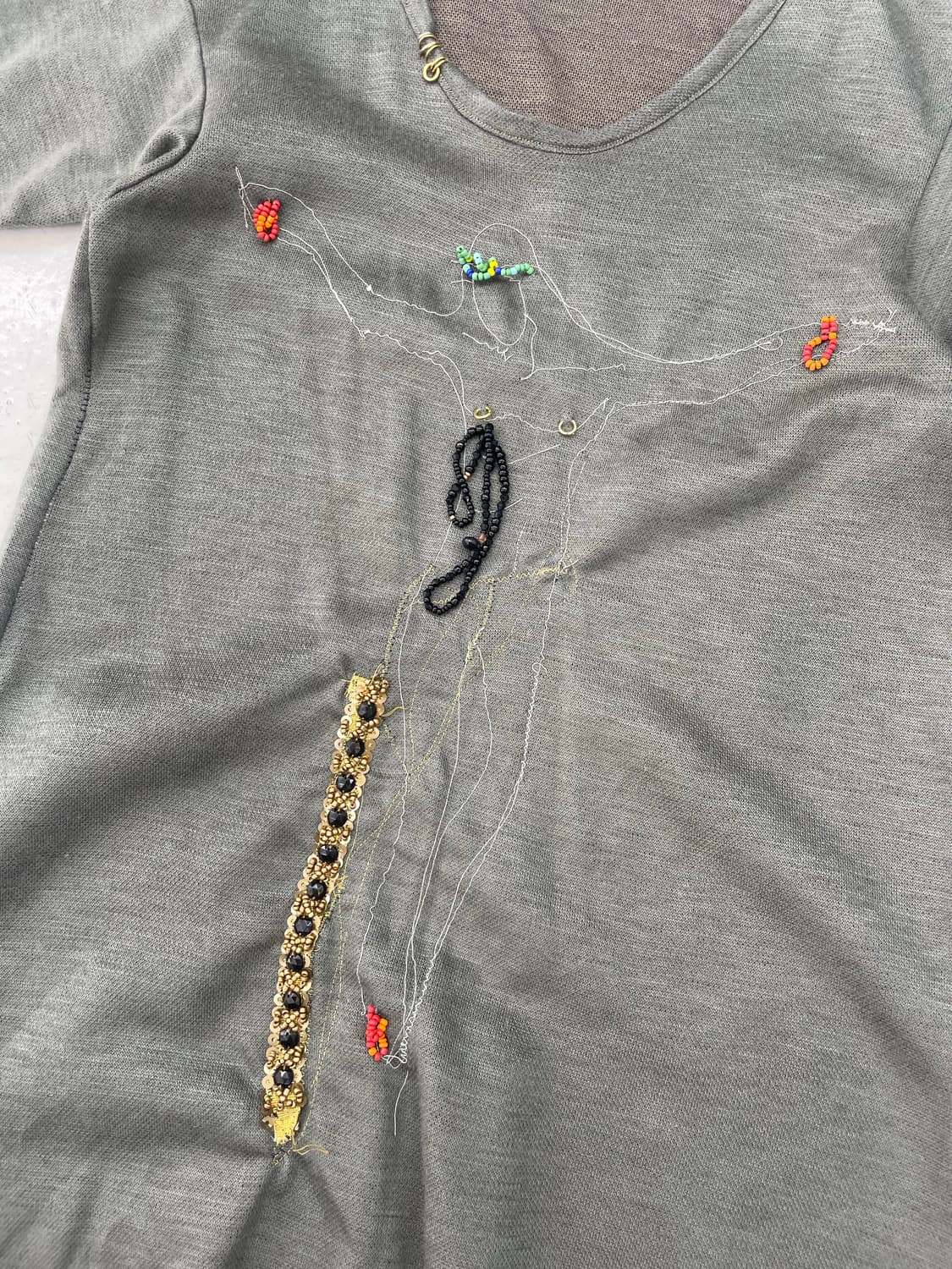 빈티지 핸드메이드 티셔츠 상품이미지3