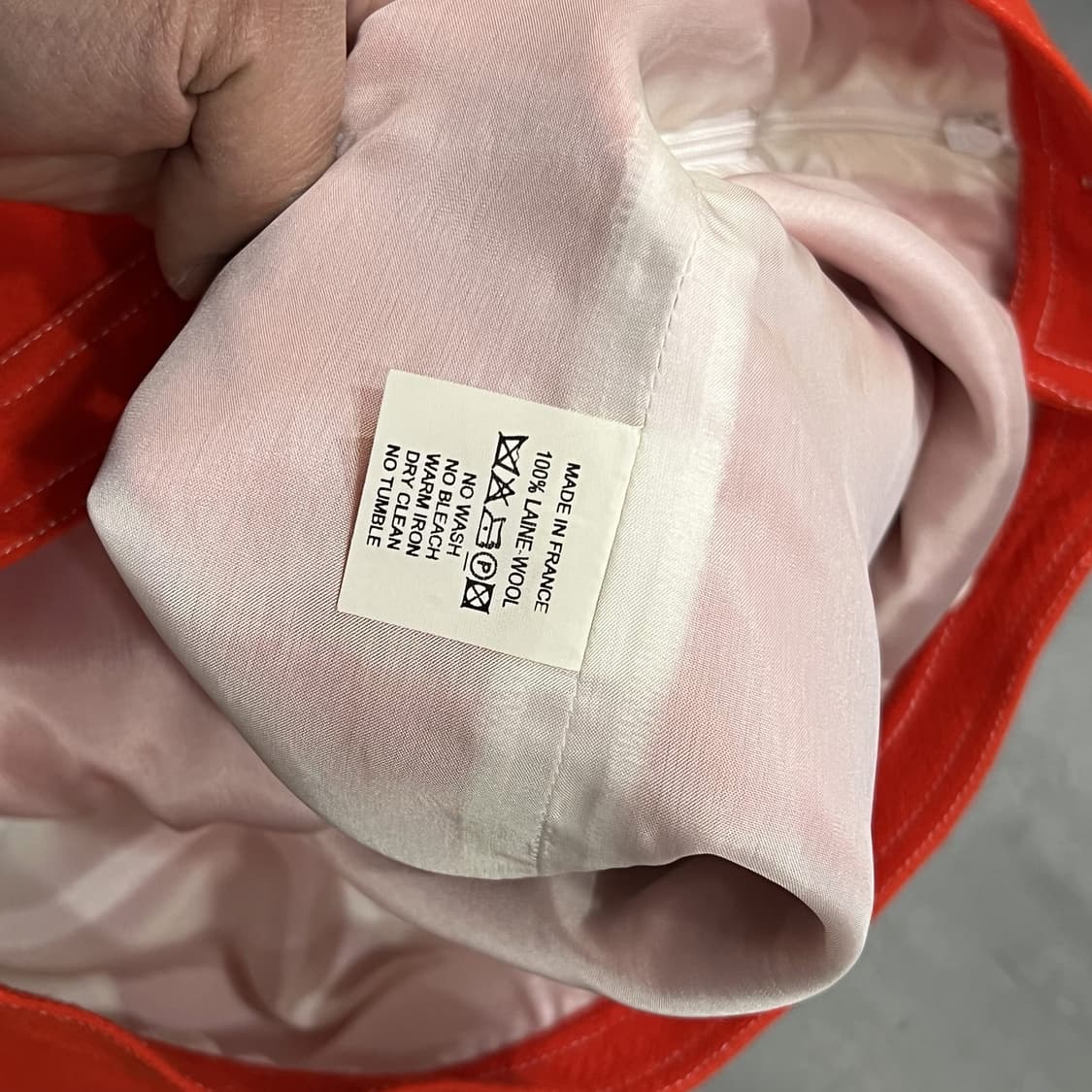  꾸레쥬 레드 울 셋업 +명품 감정서 y14937 상품이미지9