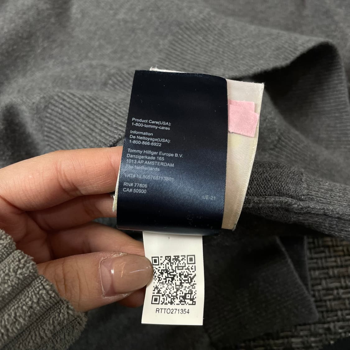 타미힐피거 미니로고 그레이 긴팔 니트 맨투맨 M 상품이미지6