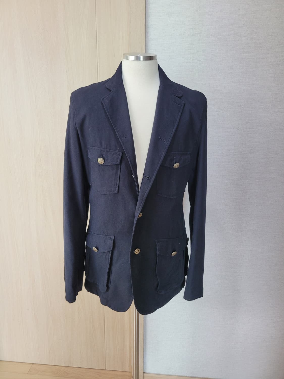 자라맨 ZARAMAN 사파리 자켓 105 네이비 상품이미지1