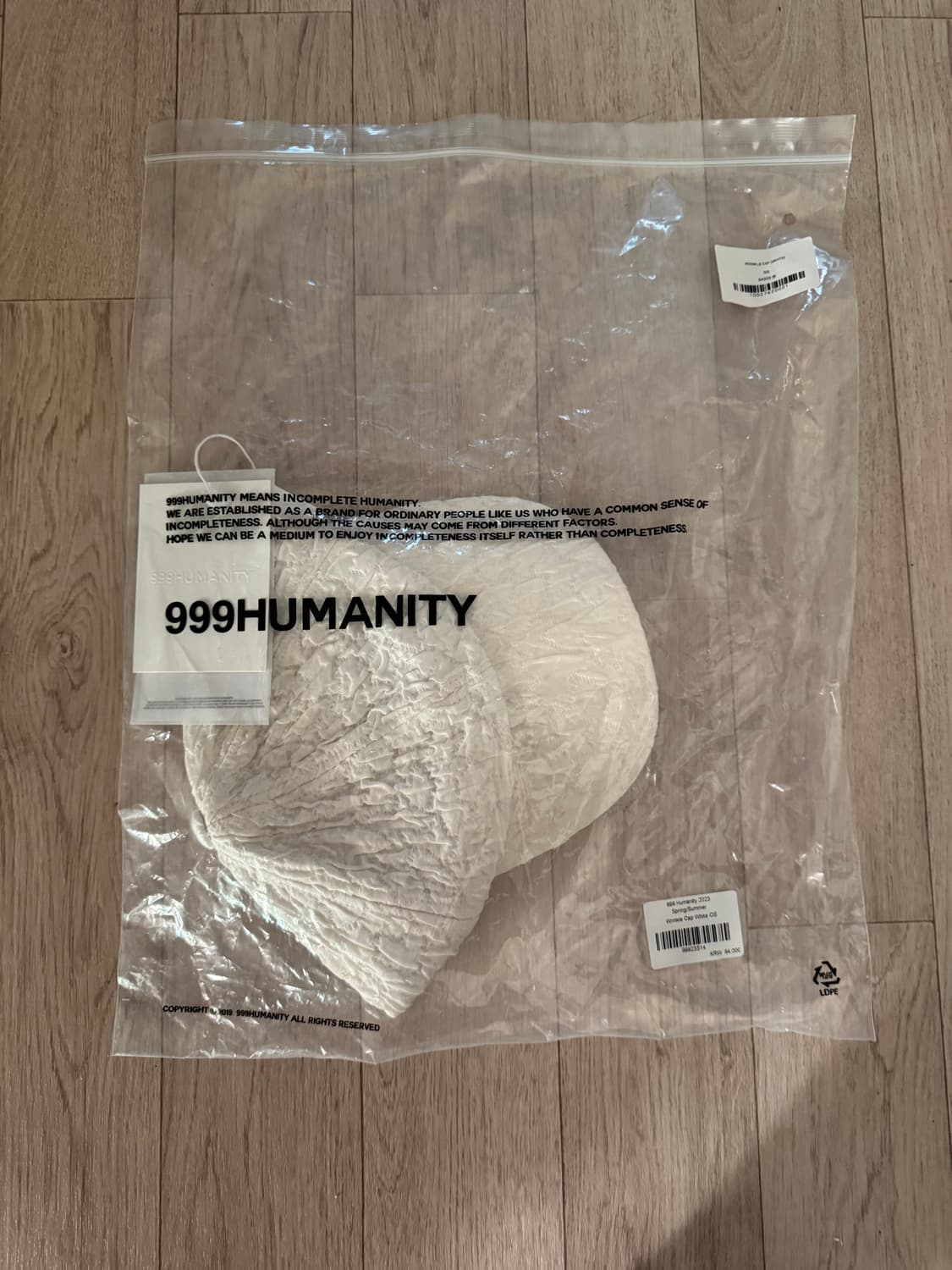 새상품) 999휴머니티 WRINKLE CAP 상품이미지3
