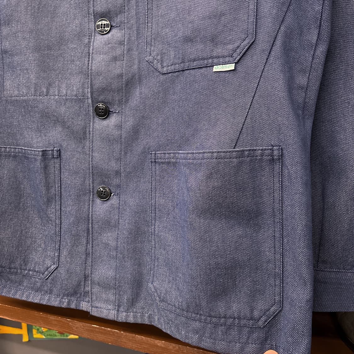 80s 돌멘 오리지널 프렌치 소프트 데님 워크자켓 / 초어자켓 N815 상품이미지5
