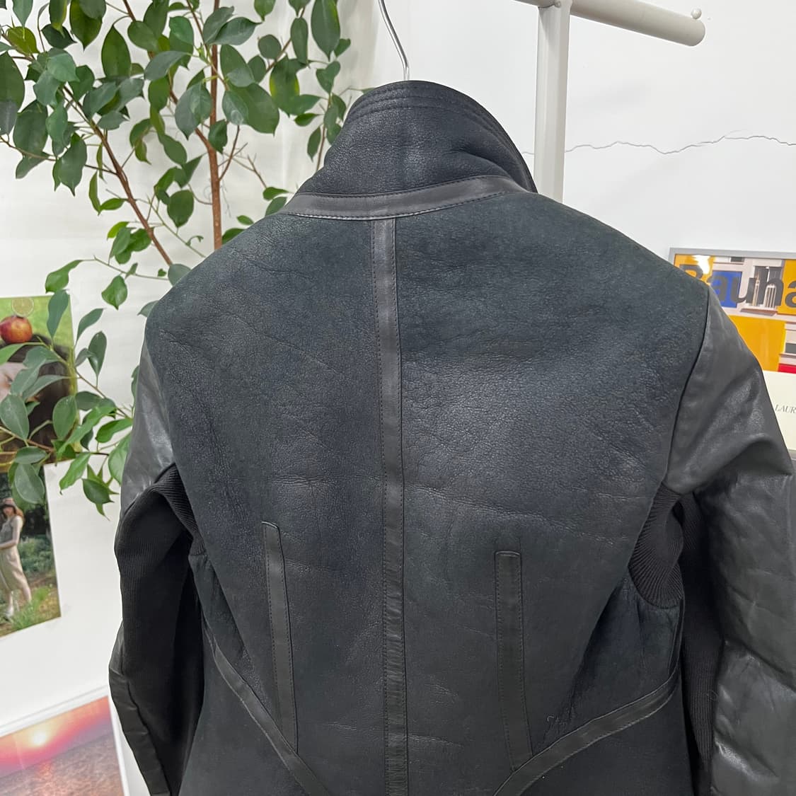 릭오웬스 우먼 시어링 무스탕 가죽자켓 38 상품이미지9