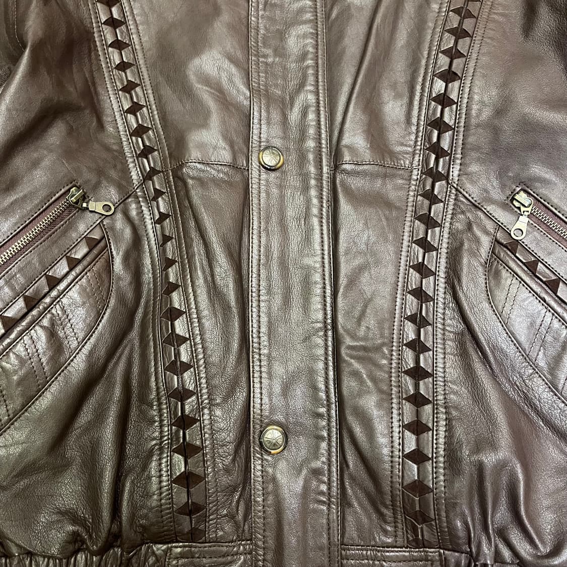 90's vintage leather jacket 상품이미지3