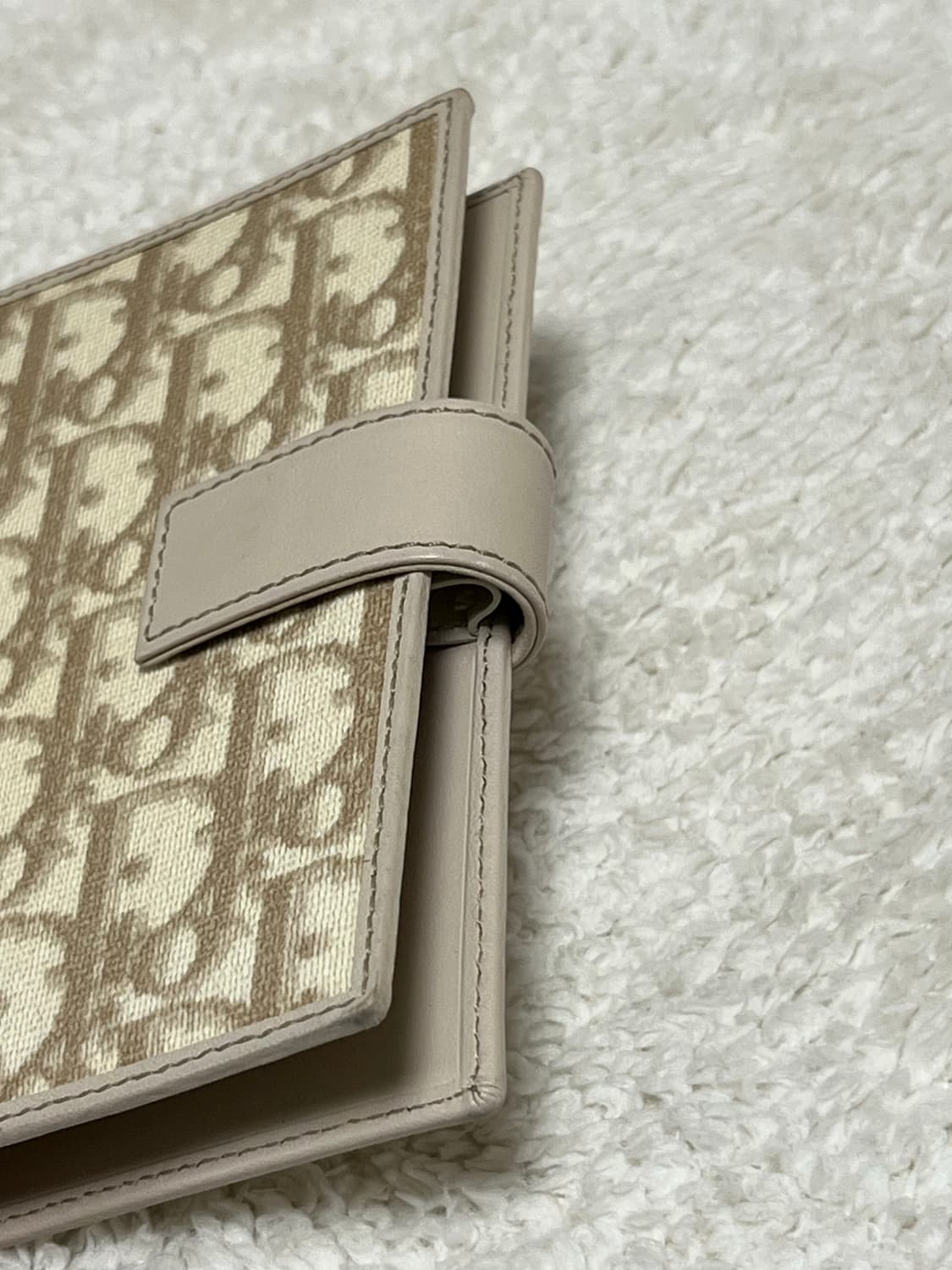 고전 빈티지 dior 디올 오블리크 베이지 명품 다이어리 상품이미지3