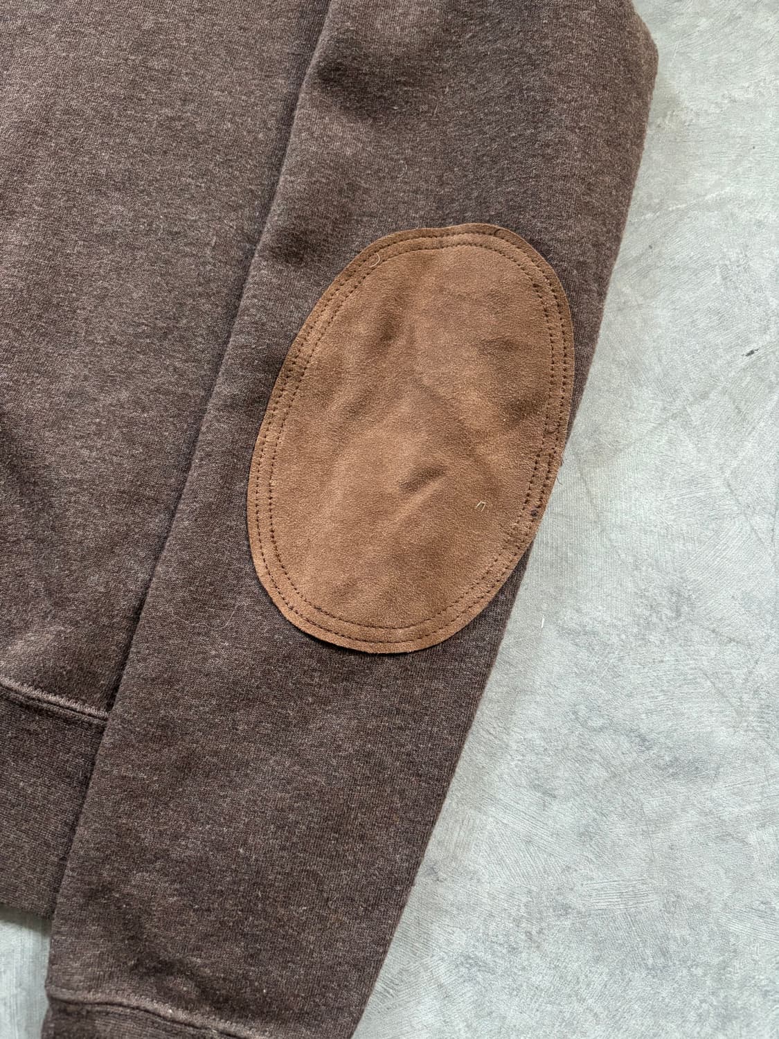 Polo 폴로 랄프로렌 브라운 컬러 엘보우 패치 숄카라 스웻  상품이미지9