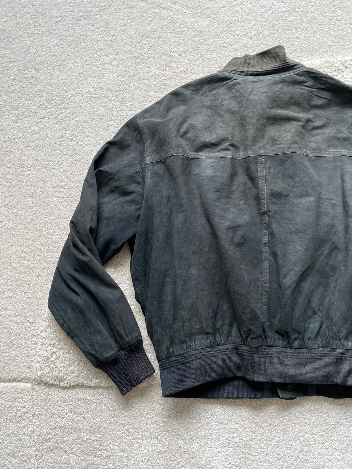 유로피언 스웨이드 플라이트 블루종 (105-110) 상품이미지9